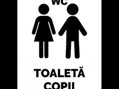 Indicator alb toaleta copii